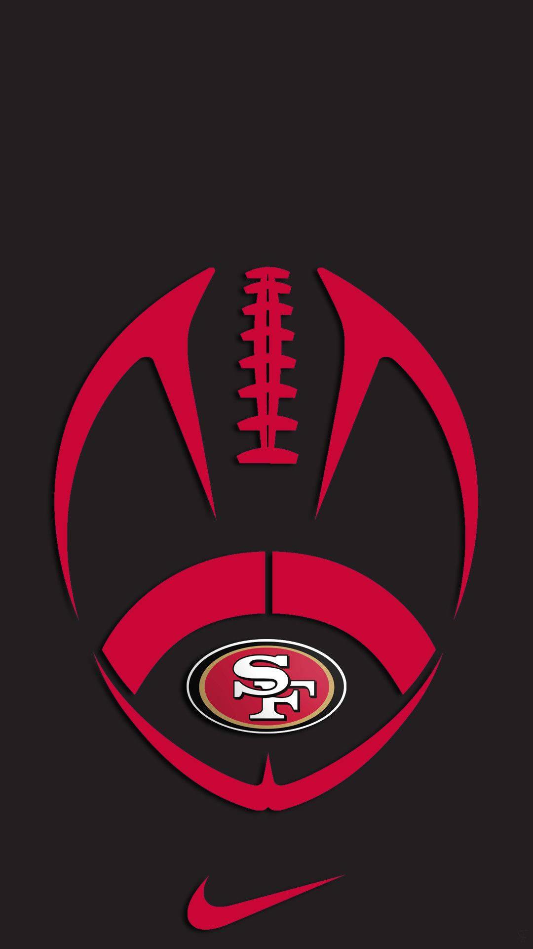 Representing the Bay area, the San Francisco 49ers proudly fly their colors — 1080x1920 wallpaper