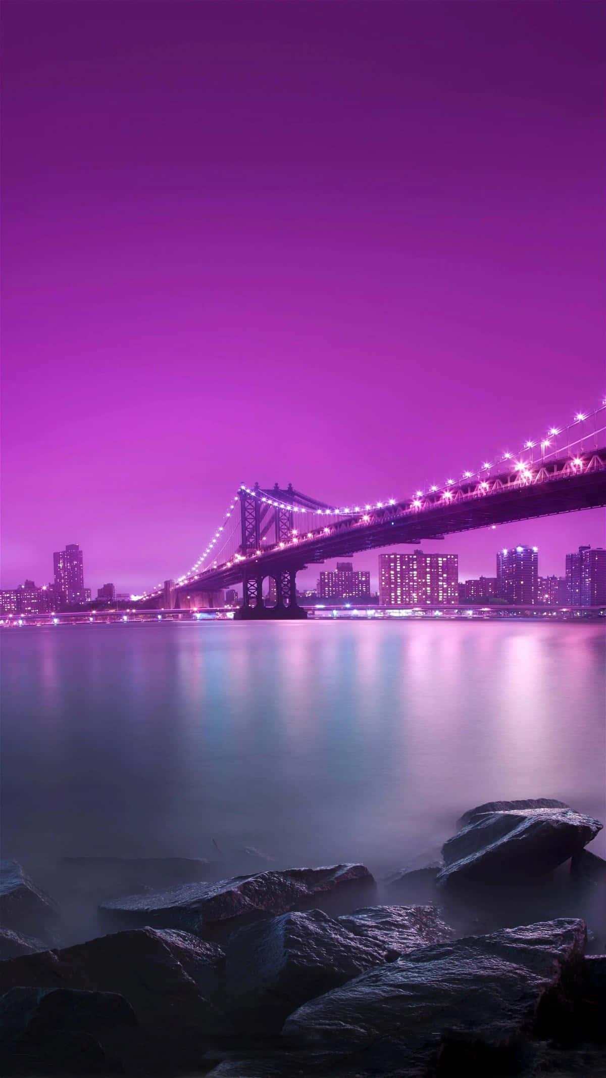 Retro City Bridge Colorful 4k Phone — 1200x2133 wallpaper