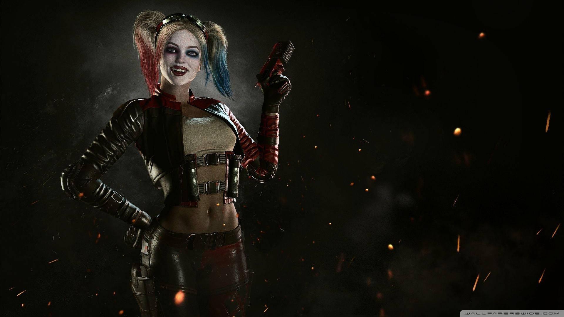 Revamped for Injustice 2, Harley Quinn brings her classic chaos back to the screen. — 1920x1080 wallpaper