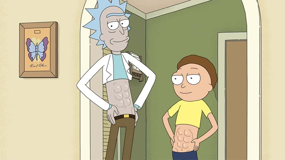 Rick and Morty Adventuring Through an Alien World — 1000x563 wallpaper