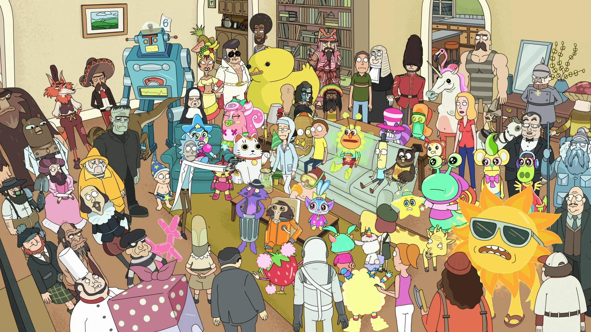 Rick and Morty explore the Smith Residence — 1920x1080 wallpaper