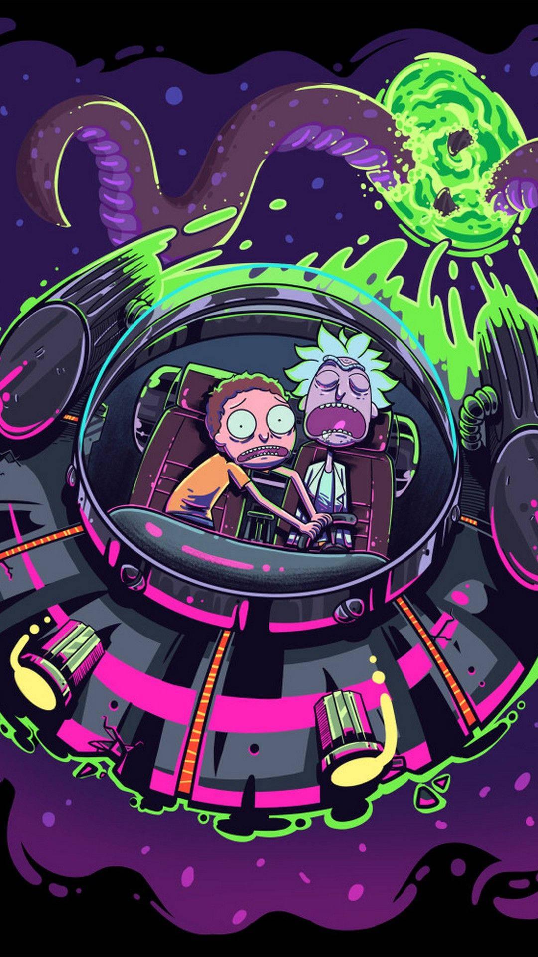 Rick and Morty Going On an Adventure — 1080x1920 wallpaper
