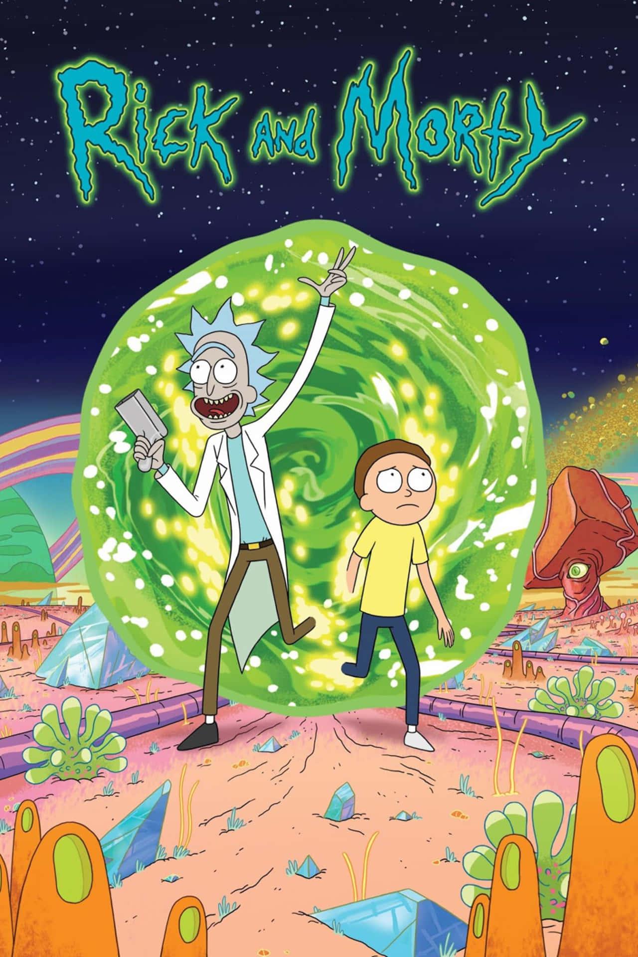 Rick and Morty on an interdimensional adventure. — 1280x1920 wallpaper