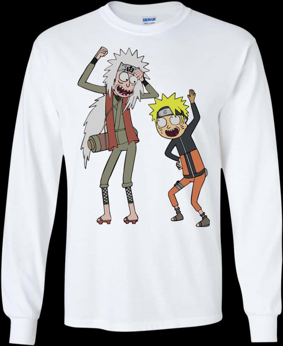Rickand Morty Naruto Crossover Sweatshirt — 939x1145 wallpaper