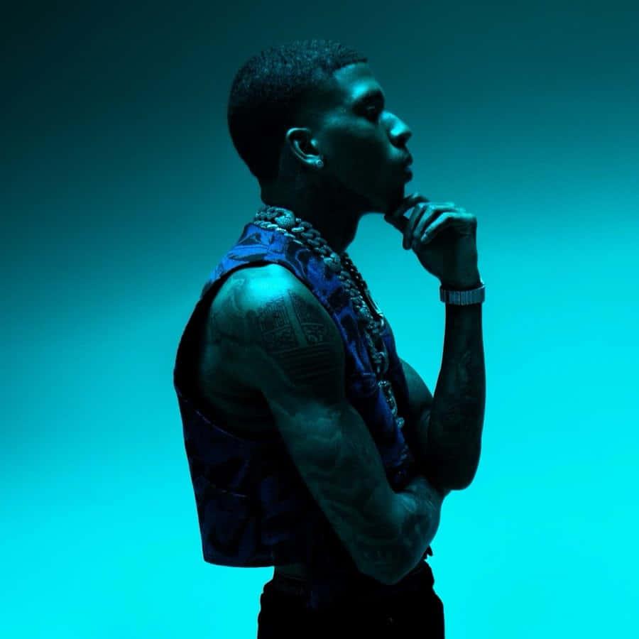 Rising star Nle Choppa caught in a candid moment — 900x900 wallpaper