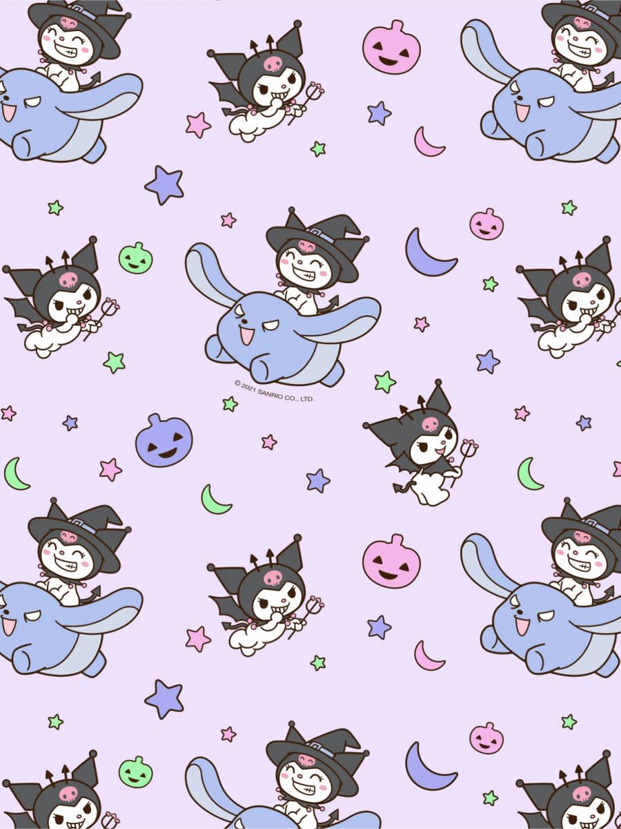 Rival Of My Melody Kuromi With Baku — 900x1200 wallpaper