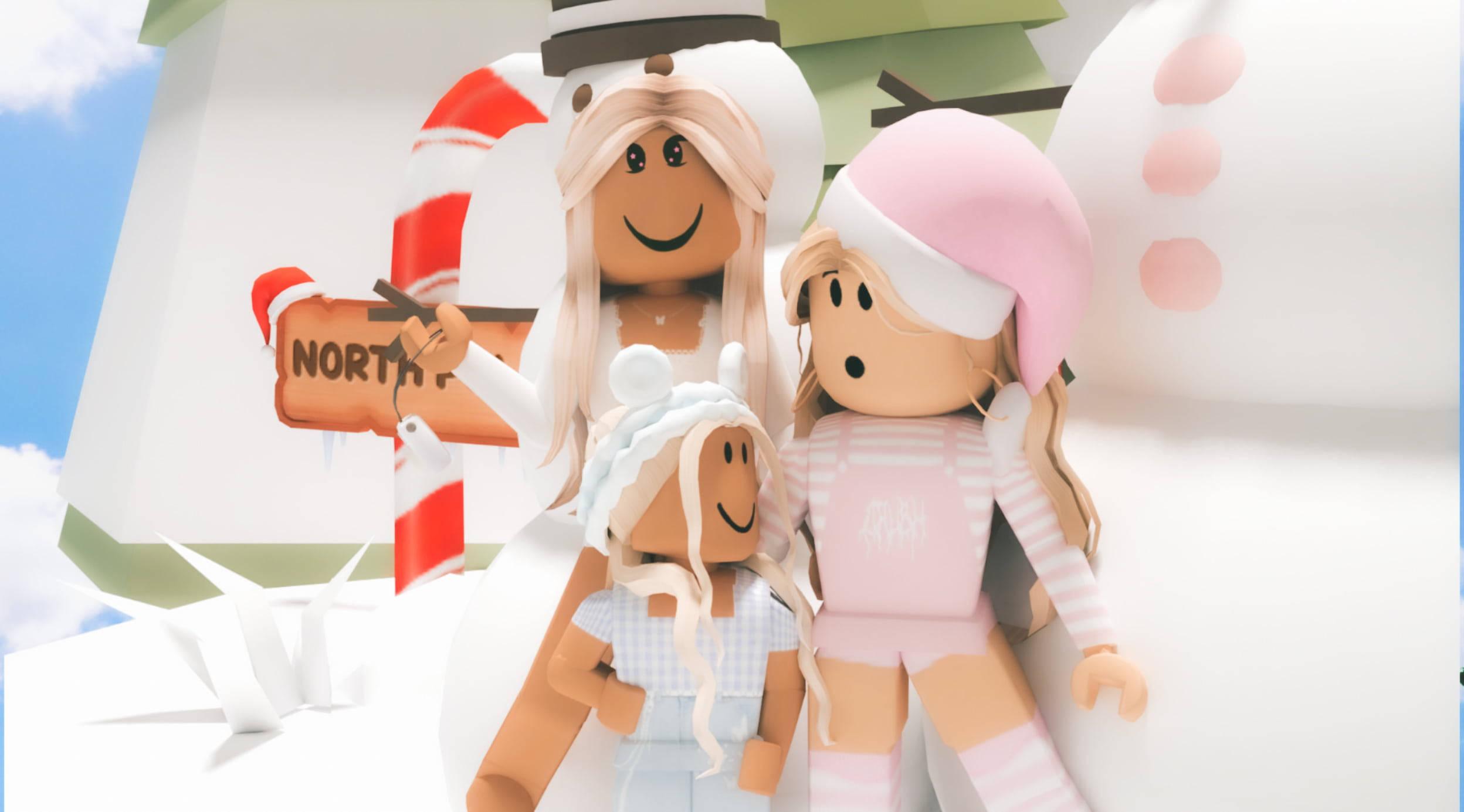 Roblox Aesthetic Blonde Girls — 2496x1385 wallpaper