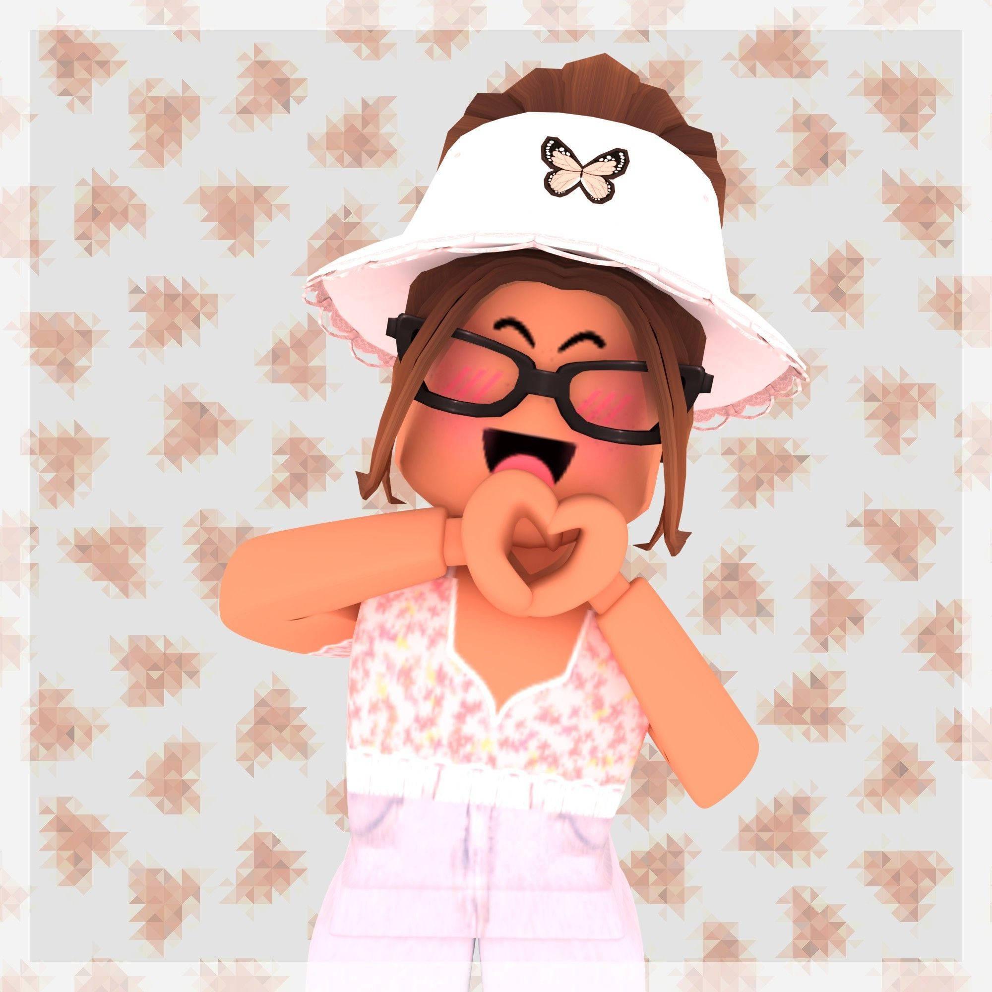 Roblox Aesthetic Girl Heart Hand — 2000x2000 wallpaper