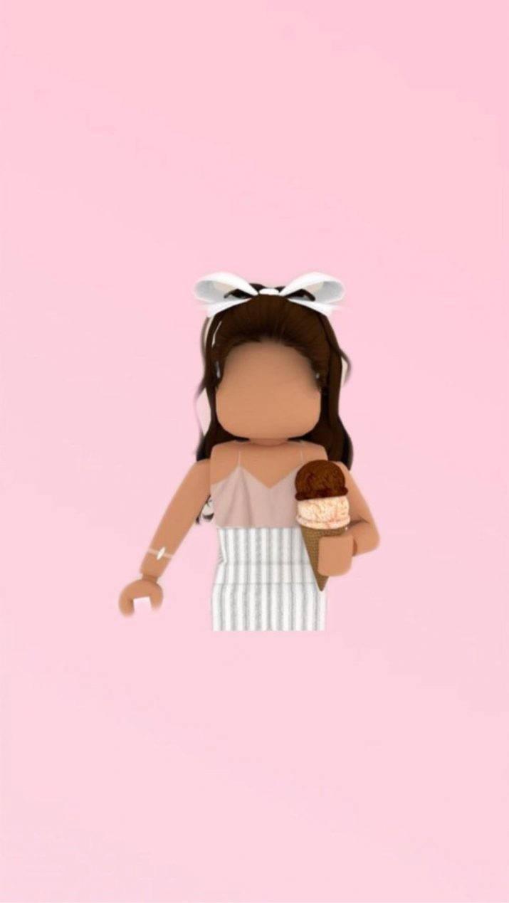 Roblox Aesthetic Girl With Ice Cream — 715x1269 wallpaper
