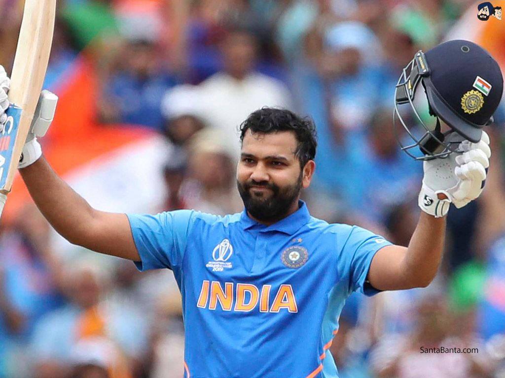 Rohit Sharma Smiling For National Team — 1024x768 wallpaper