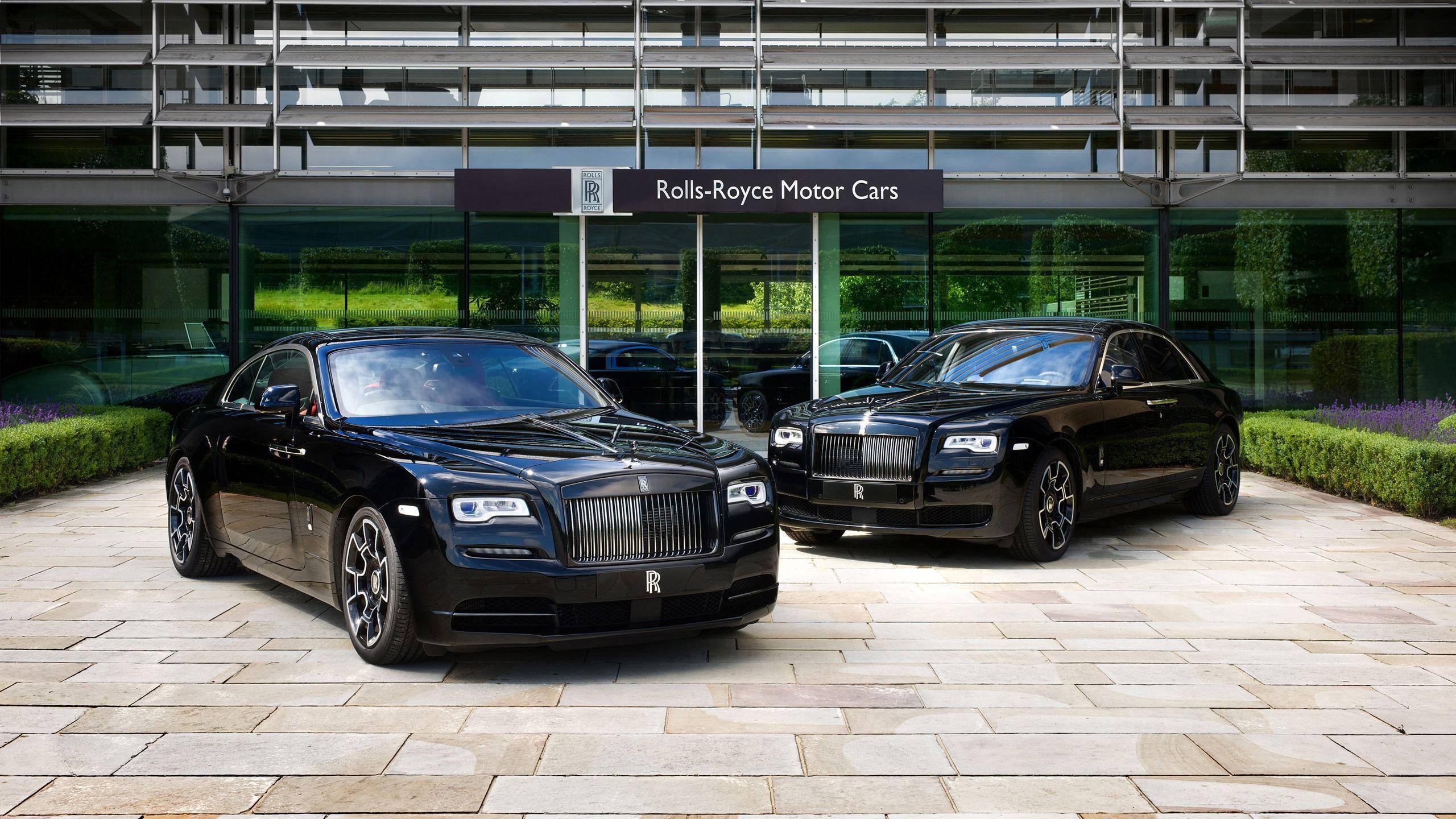 Rolls Royce 2 Black Sedan — 2560x1440 wallpaper