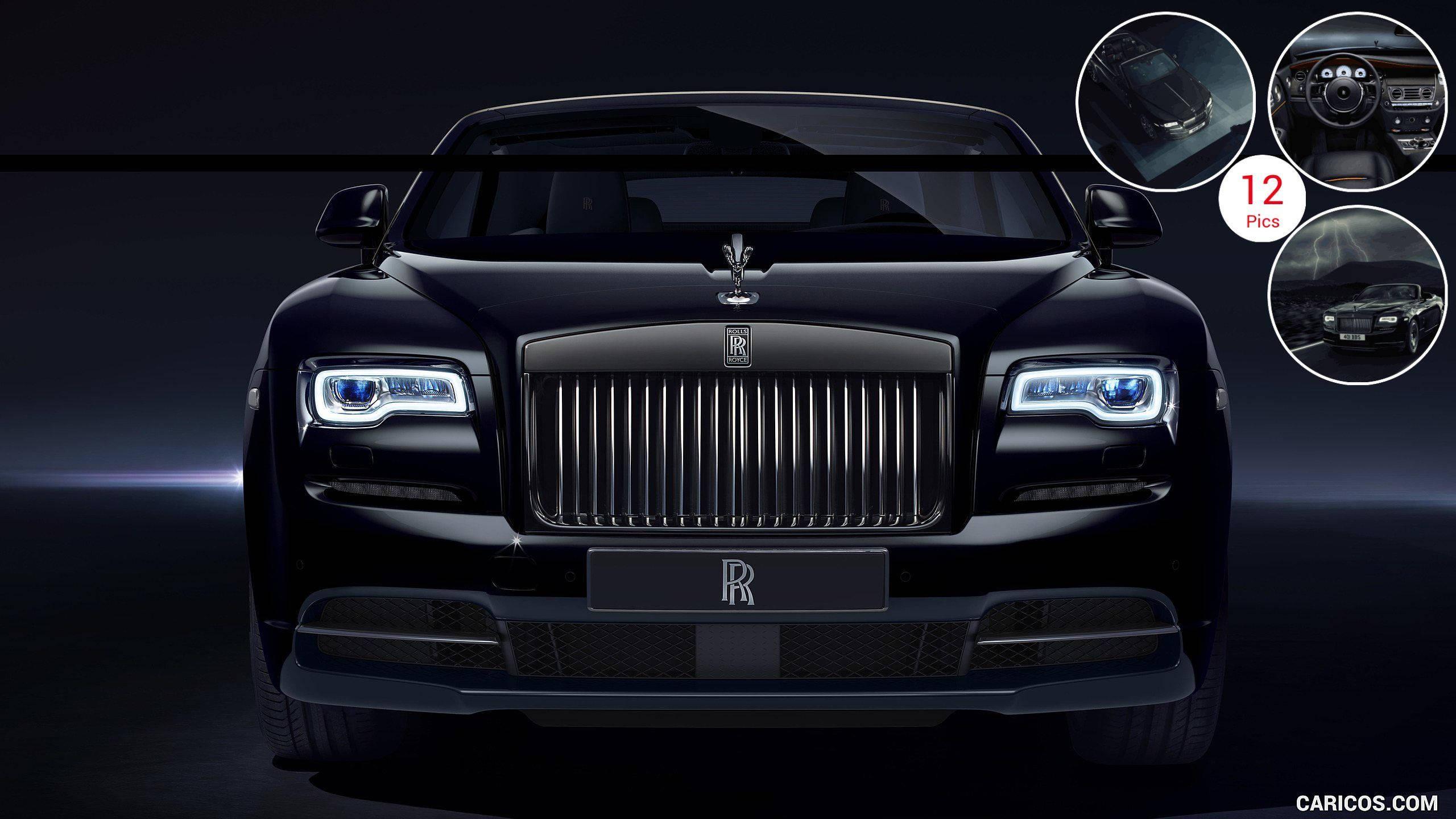 Rolls Royce Black Badge Front View — 2560x1440 wallpaper