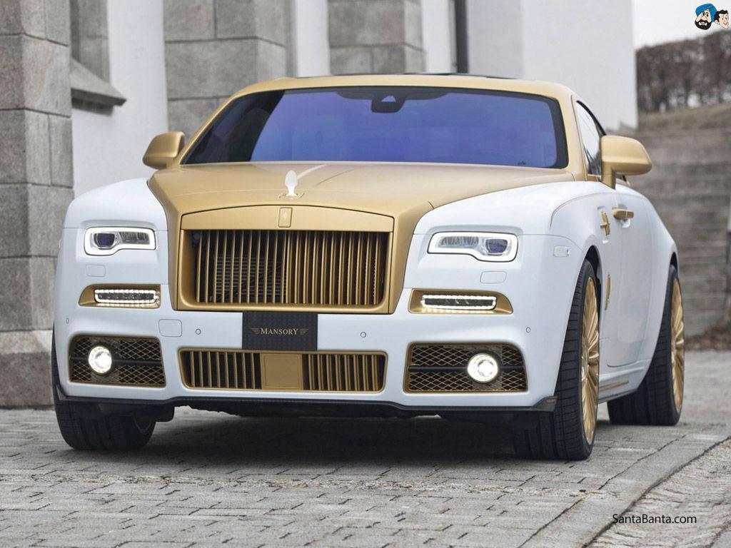 Rolls Royce Masonry Gold And White — 1024x768 wallpaper