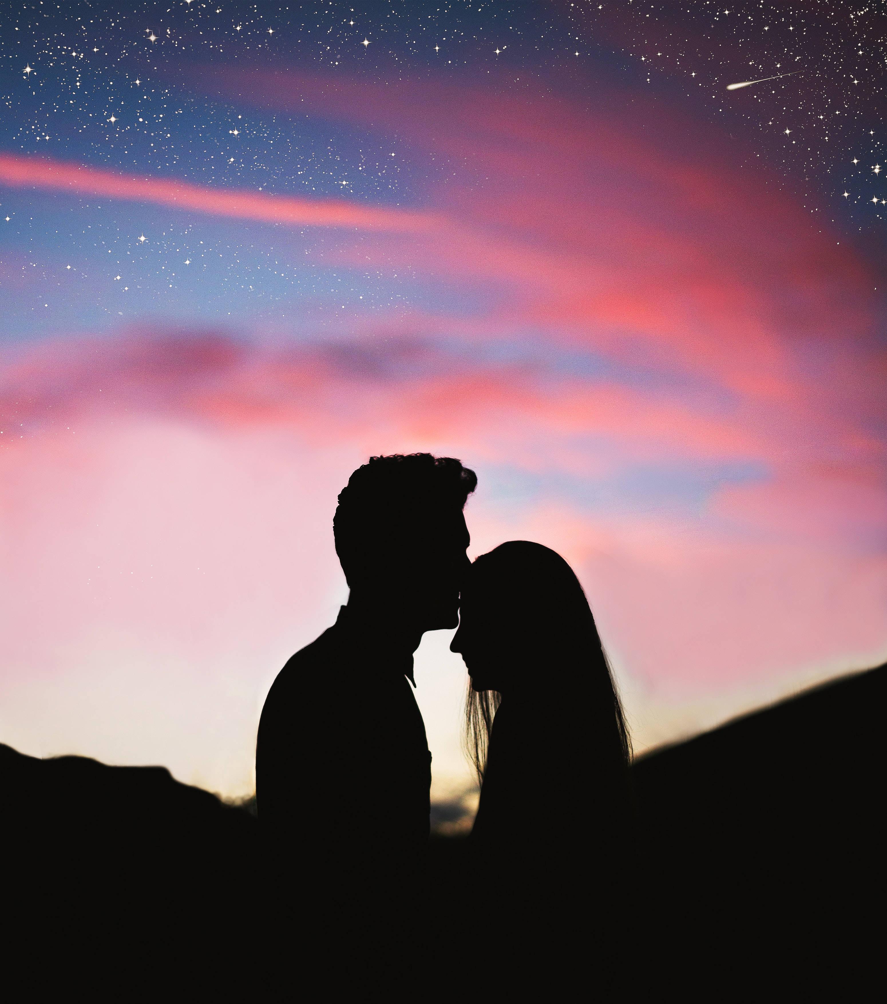 Romantic Love Pink Sky — 3100x3508 wallpaper