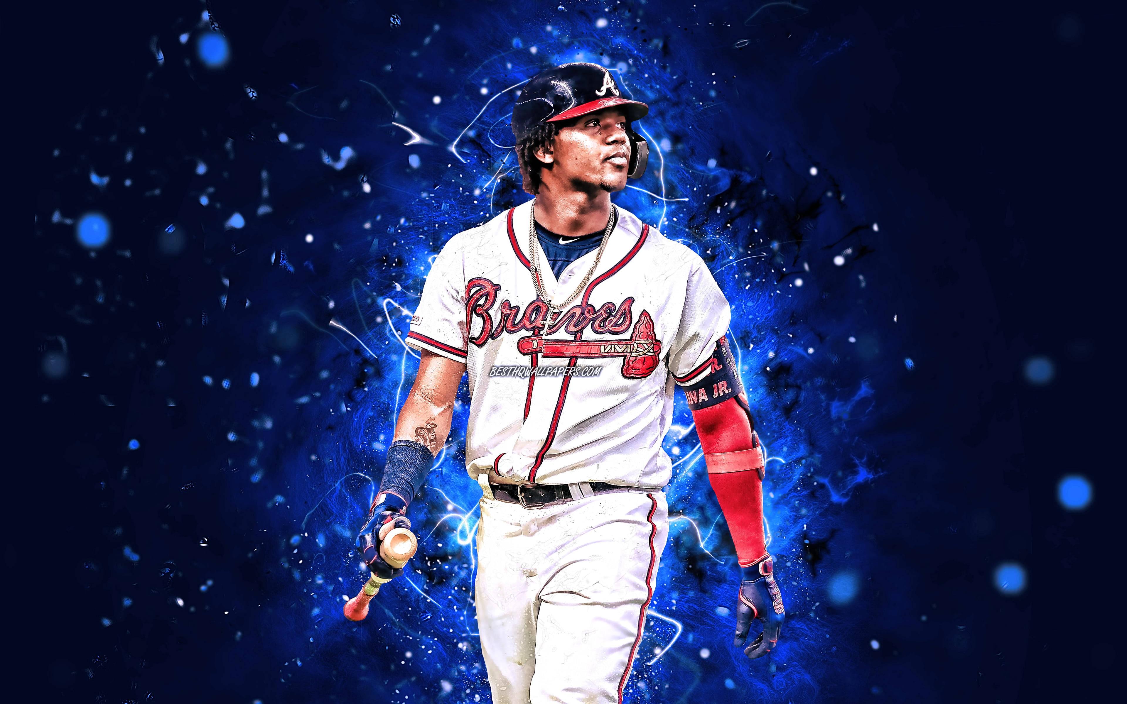Ronald Acuna Jr Blue — 3840x2400 wallpaper