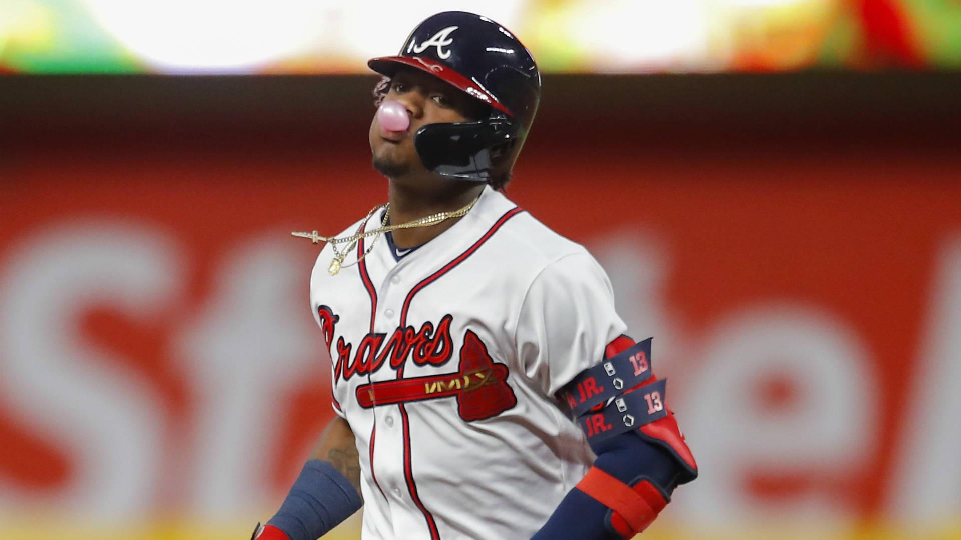 Ronald Acuna Jr. Pink Gum — 1920x1080 wallpaper