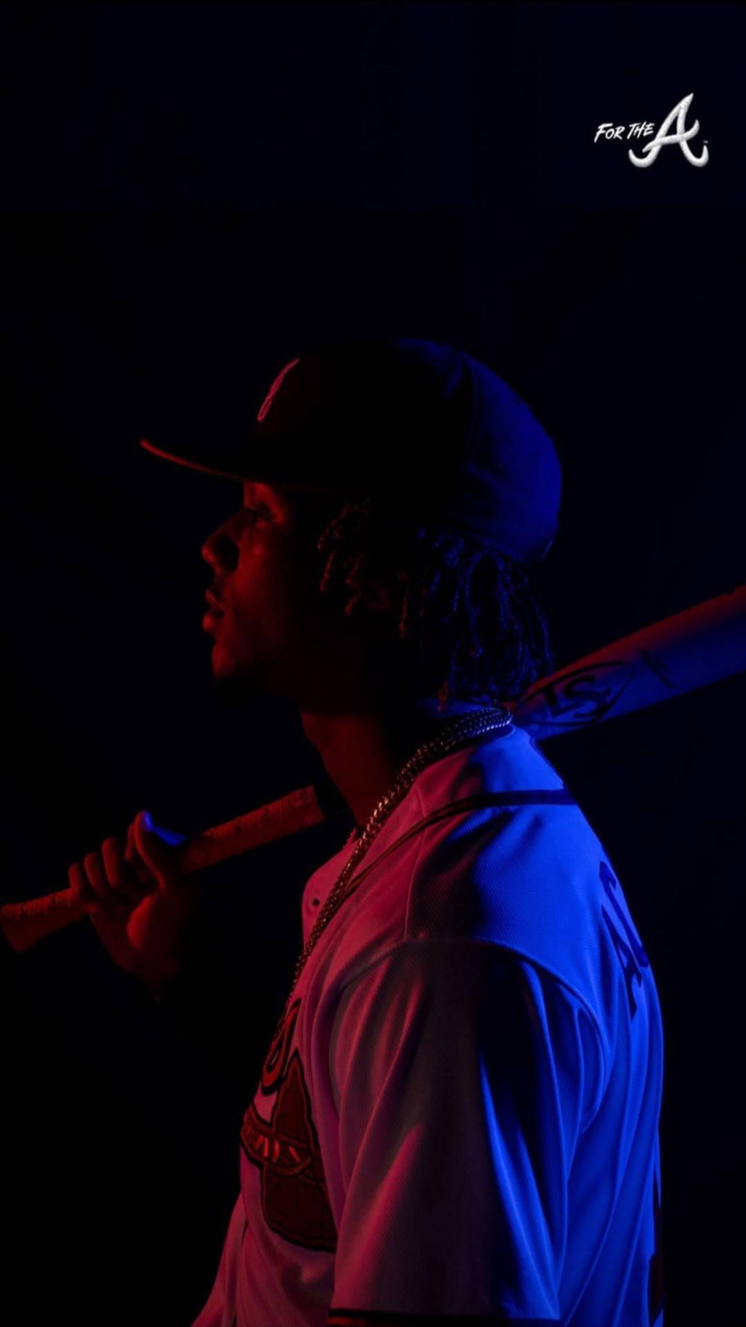 Ronald Acuna Jr Red Blue — 1080x1921 wallpaper