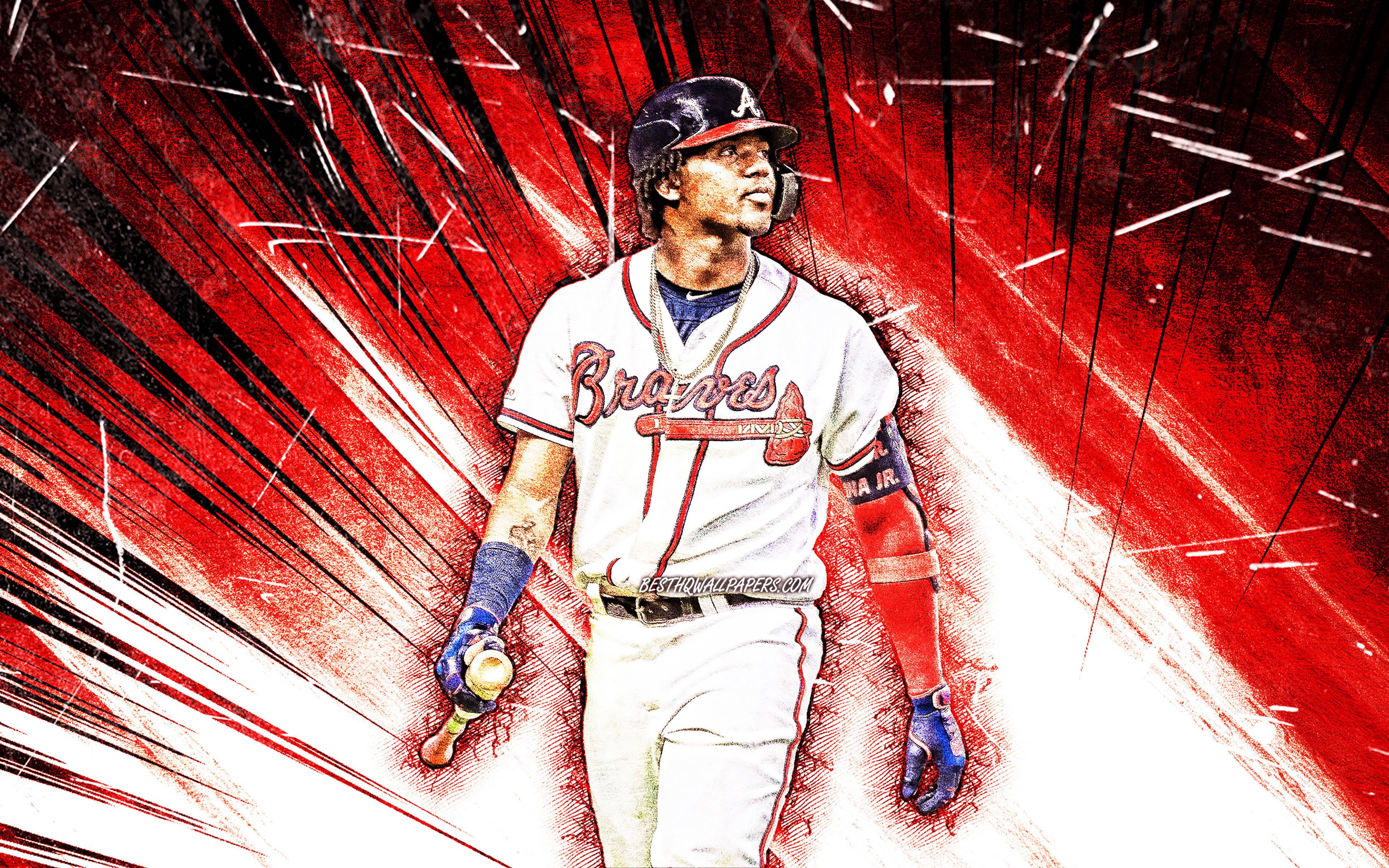 Ronald Acuna Jr Red — 3840x2400 wallpaper