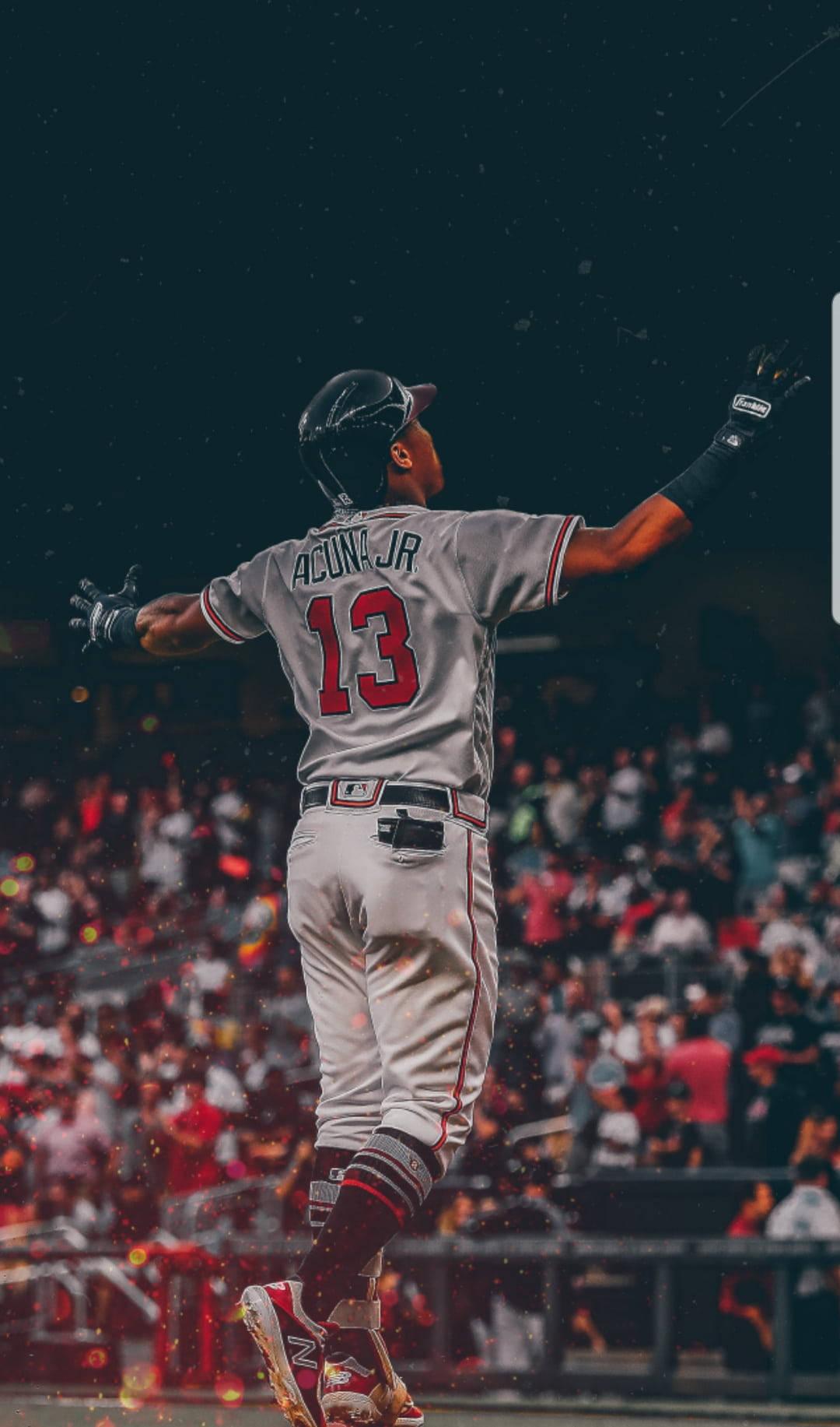 Ronald Acuna Jr. Victory Walk — 1080x1833 wallpaper