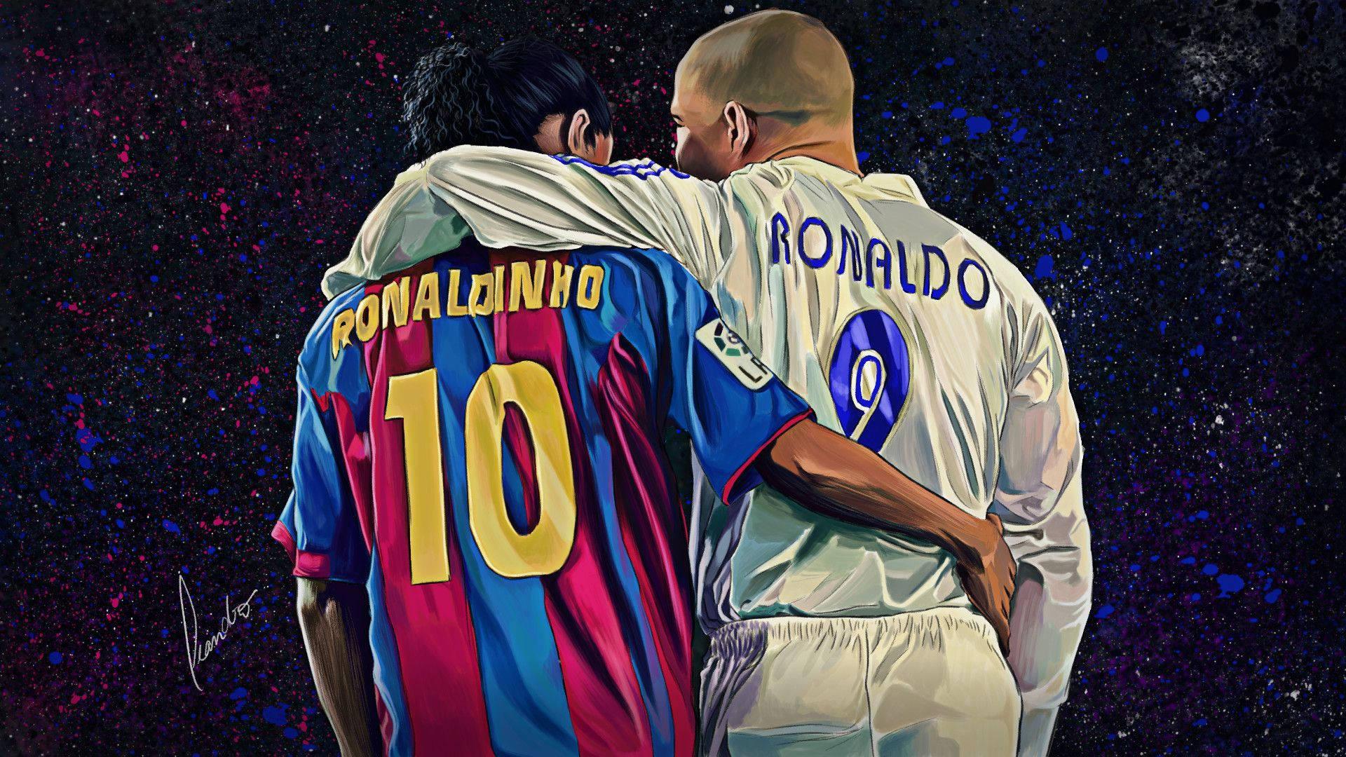 Ronaldo and Ronaldinho — 1920x1080 wallpaper