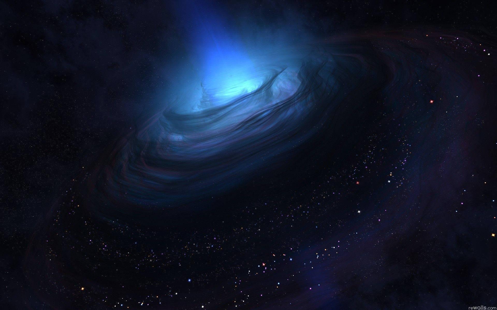 Roving Blue Wave Of Black Hole — 1920x1200 wallpaper