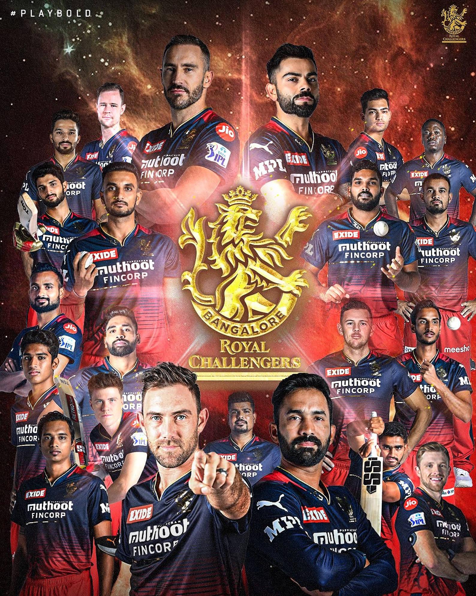 Royal Challengers Bangalore Cricket Team — 1588x1985 wallpaper