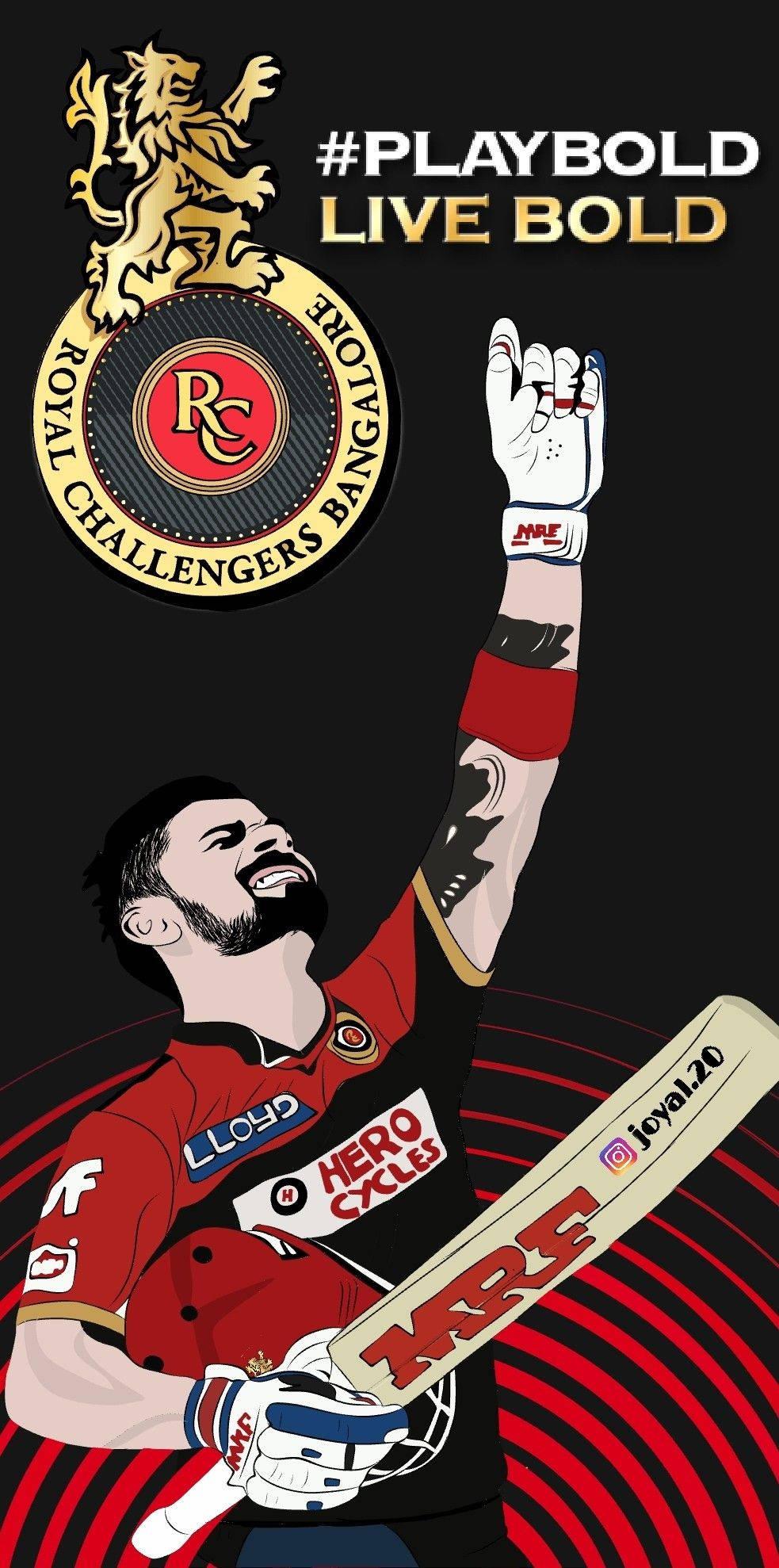 Royal Challengers Bangalore Live Bold — 983x1978 wallpaper
