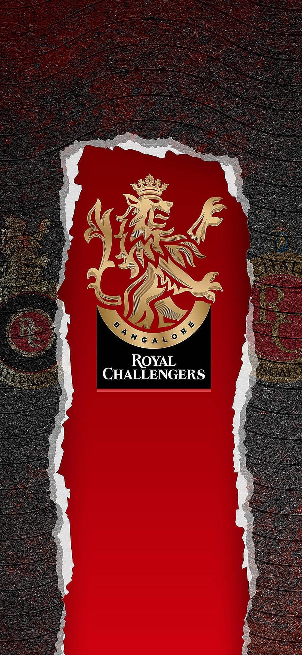 Royal Challengers Bangalore Ripped Logo — 1008x2184 wallpaper