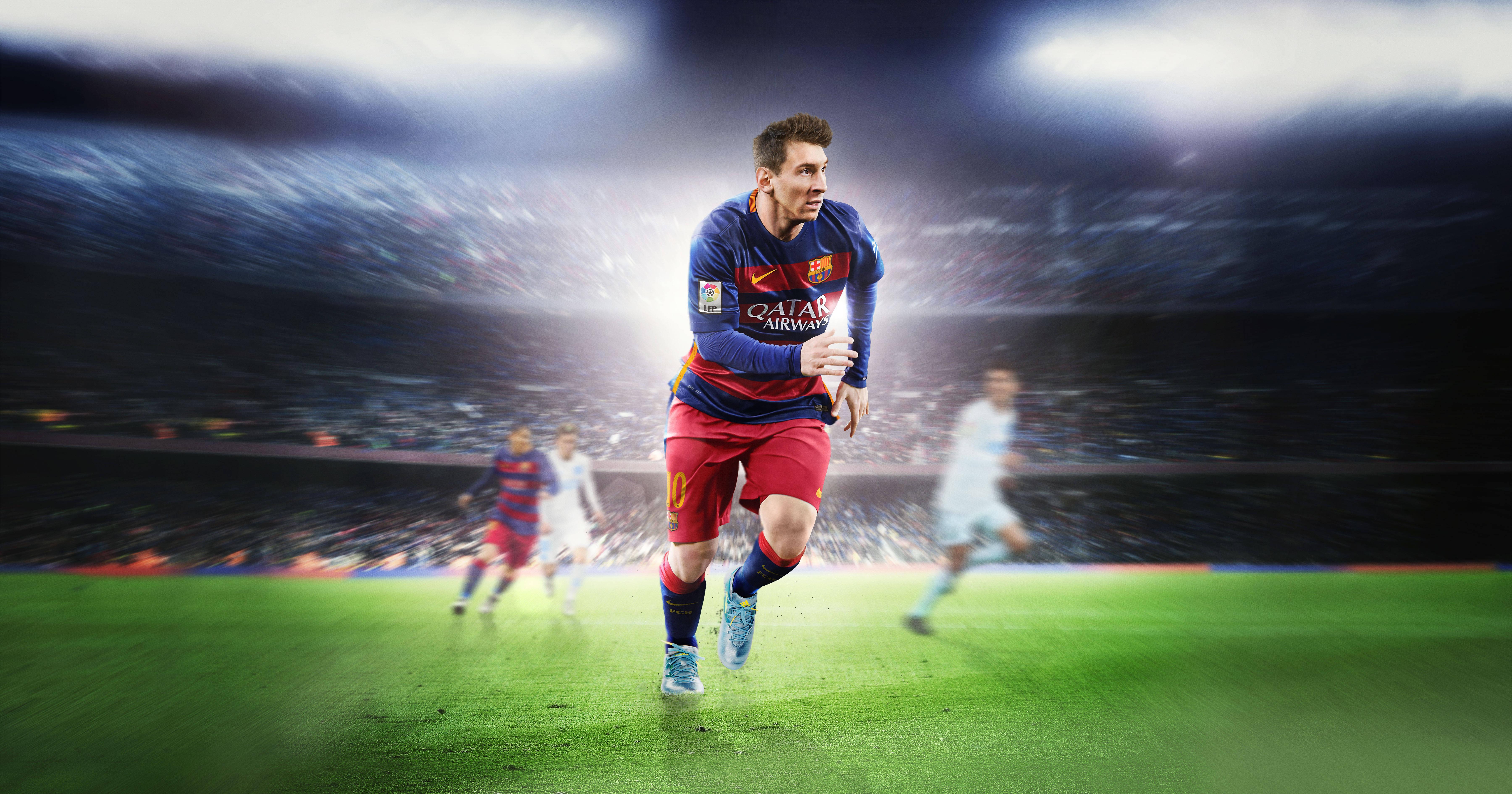 Run Messi 4k Ultra HD — 7200x3780 wallpaper