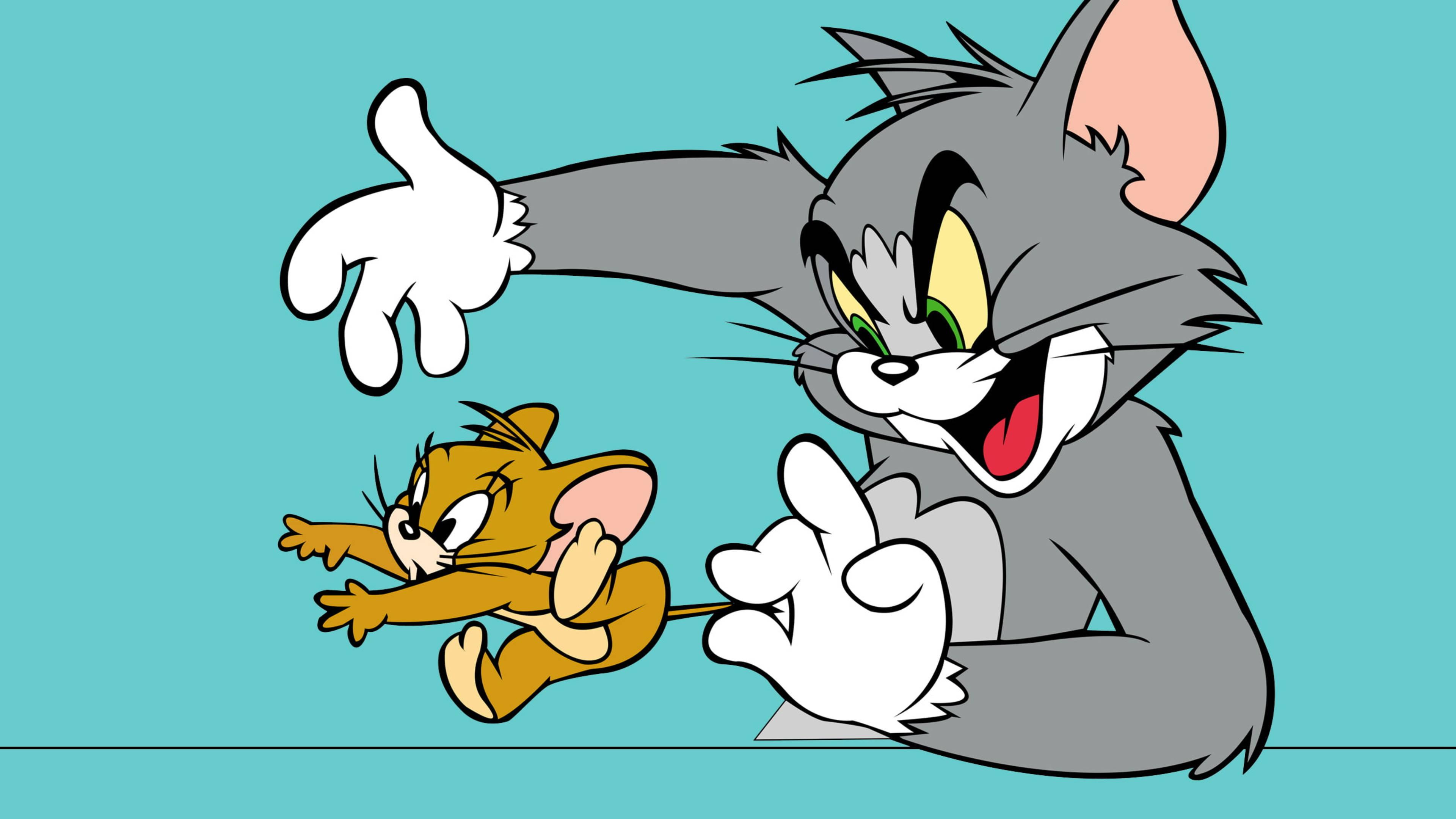 Running & Chasing Tom And Jerry — 3840x2160 wallpaper