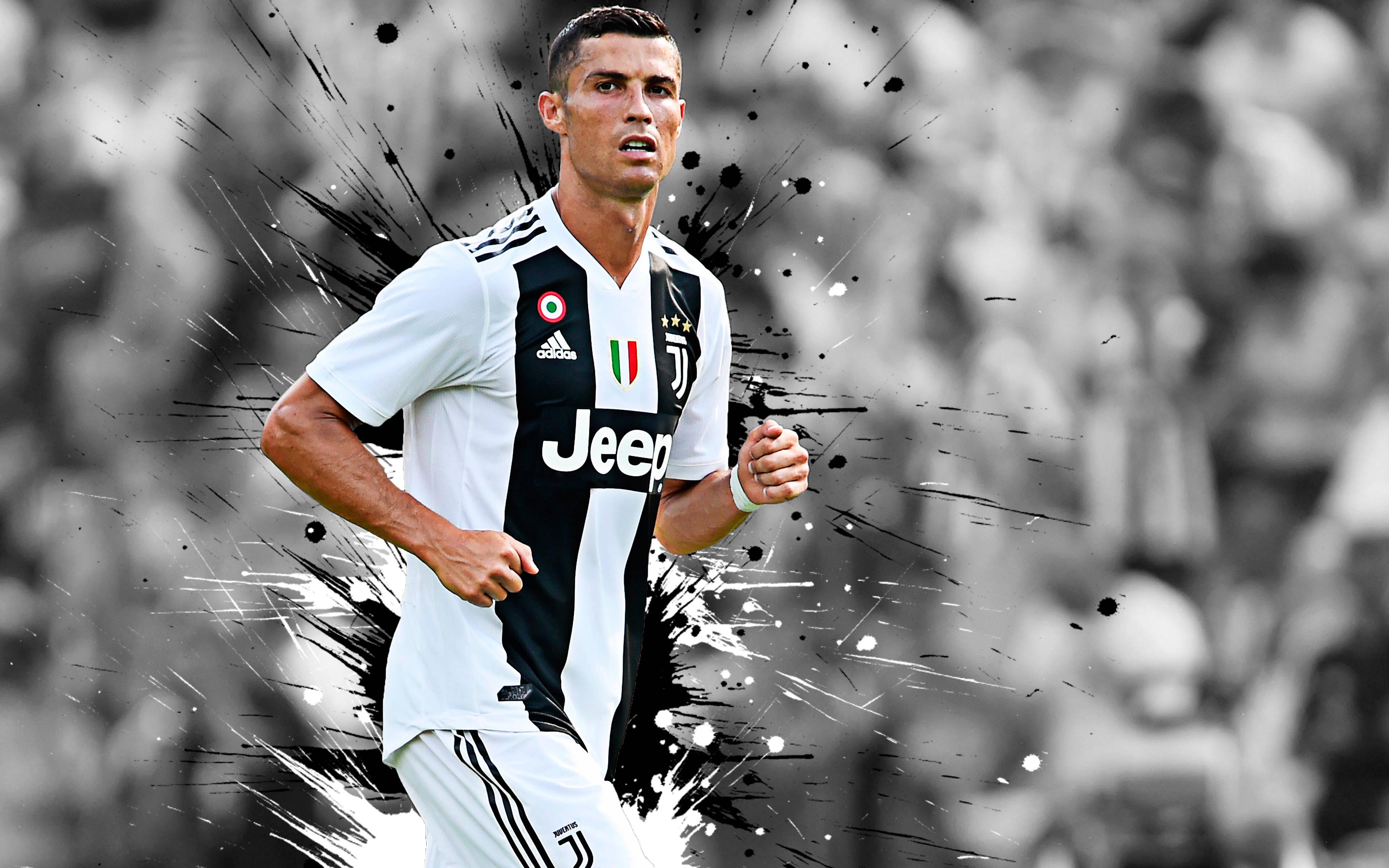 Running Stance Cristiano Ronaldo Hd 4k — 3840x2400 wallpaper