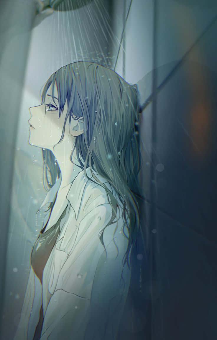 Sad Anime pictures — 736x1150 wallpaper