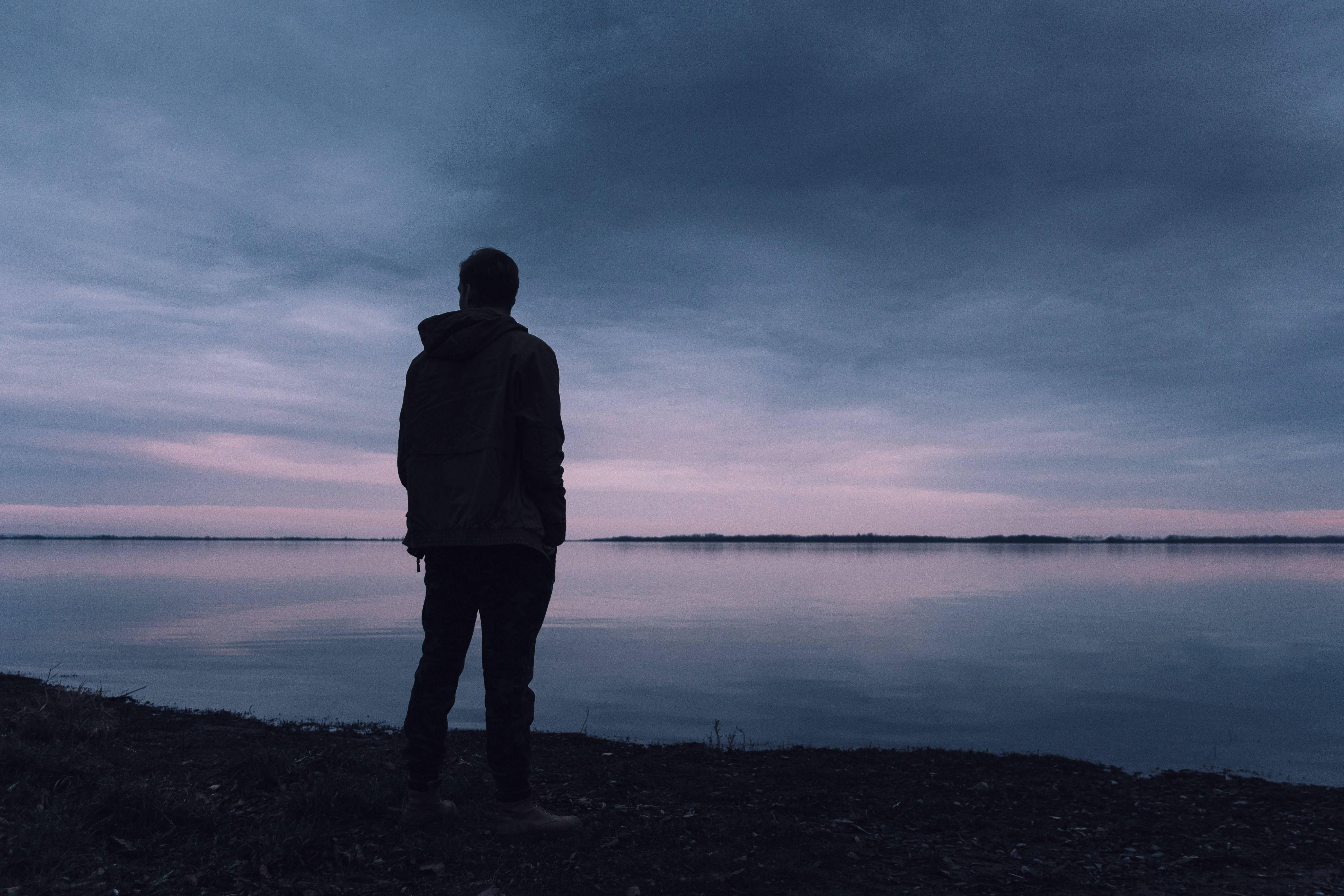 Sad Boy Near Beach — 4769x3179 wallpaper