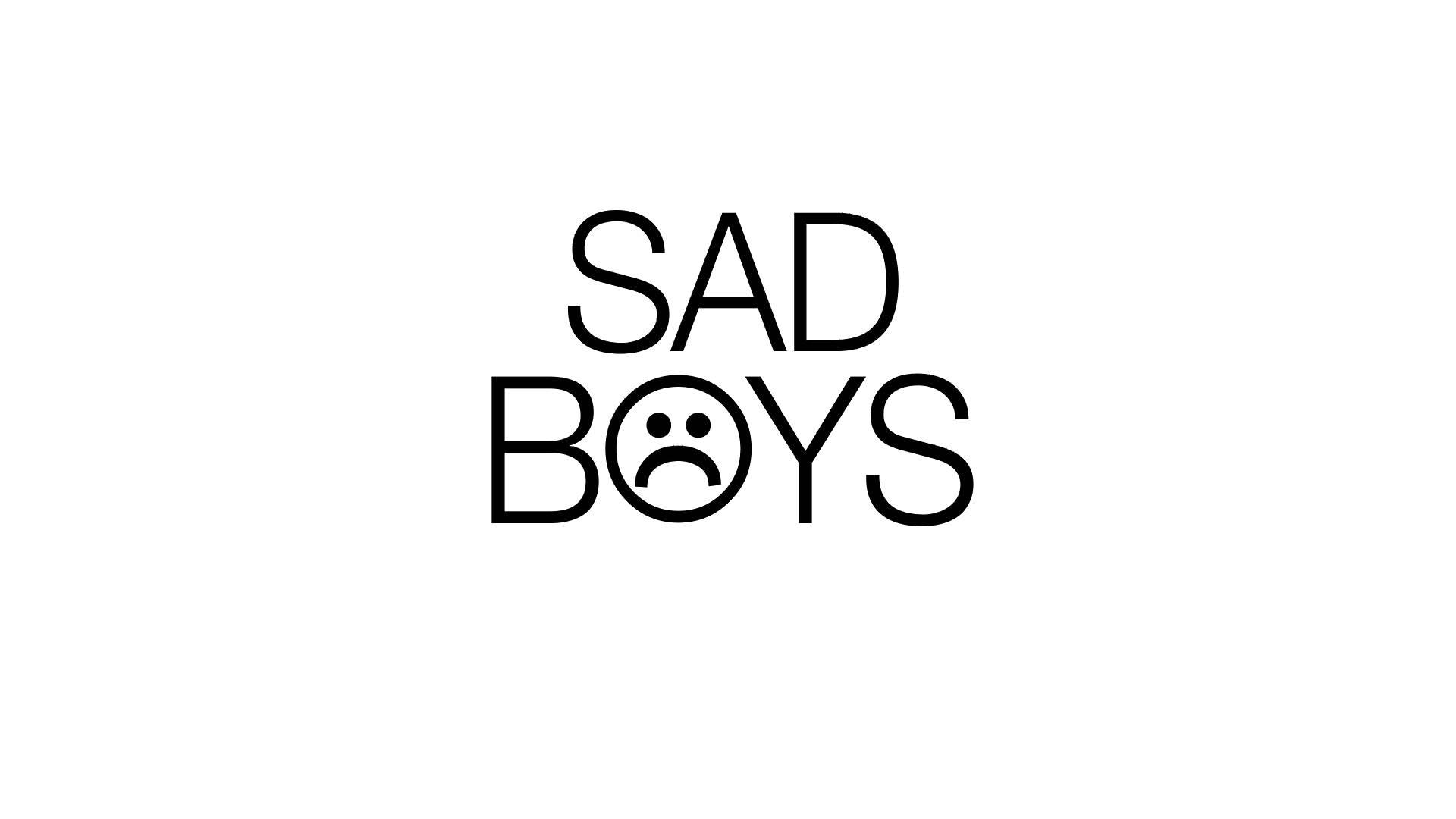 Sad Boys Typography With Icon — 1920x1080 wallpaper