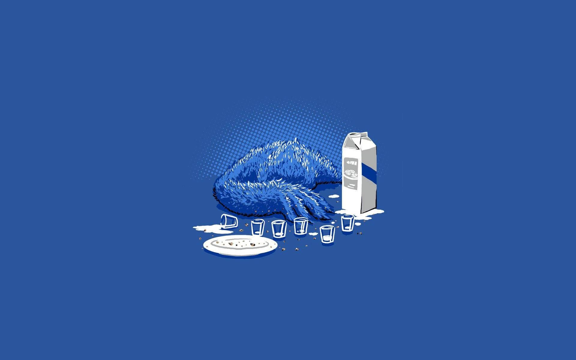 Sad Cookie Monster Cute Laptop — 1920x1200 wallpaper
