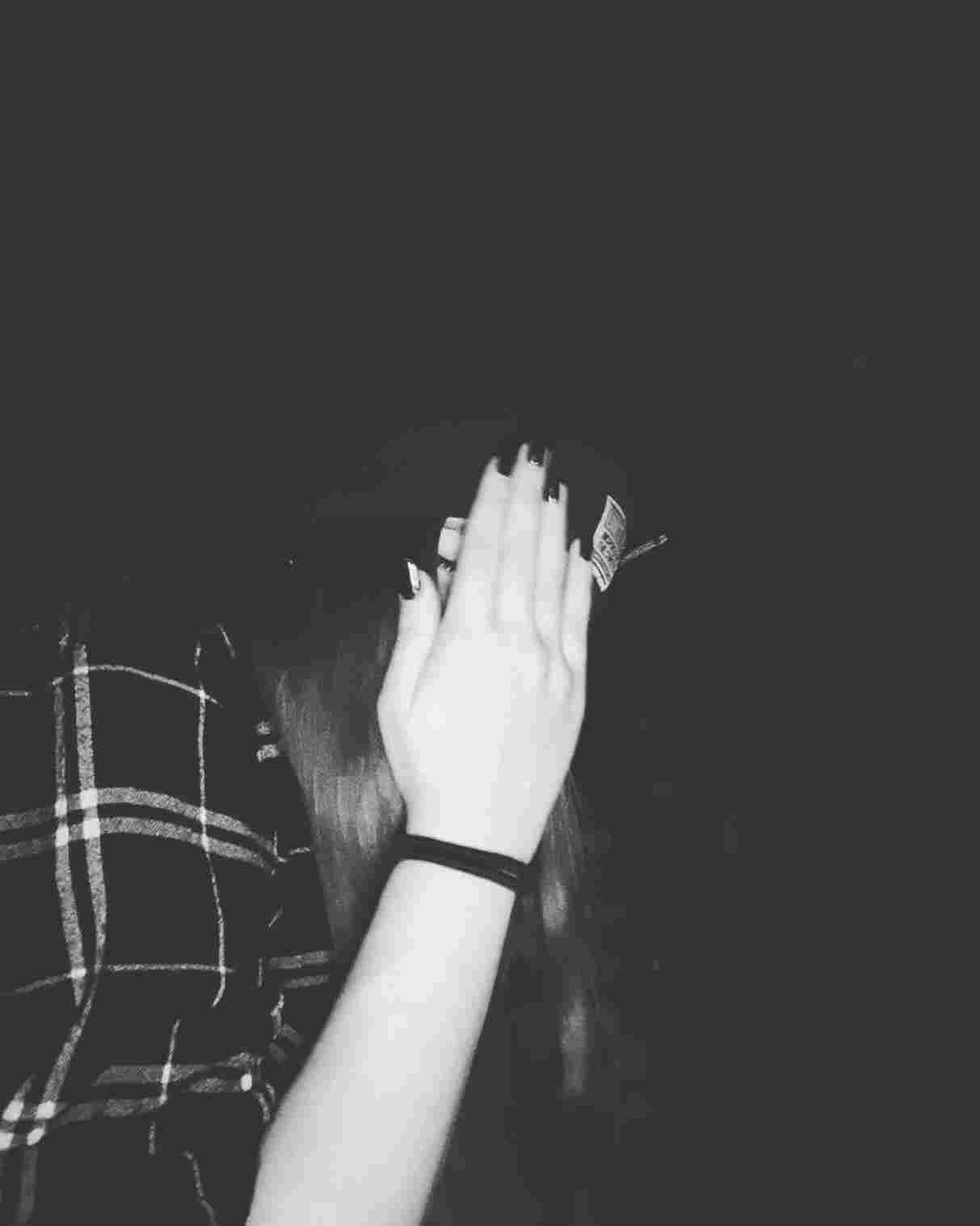 Sad Girl Covering Face — 1213x1517 wallpaper