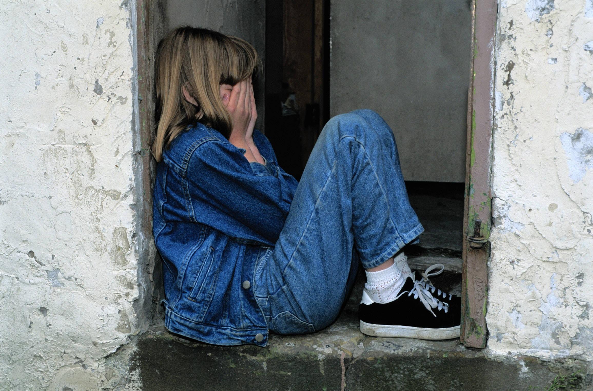 Sad Little Girl Alone — 2311x1526 wallpaper