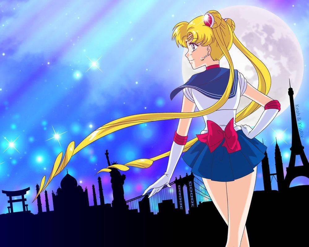 Sailor Moon At Night — 999x799 wallpaper