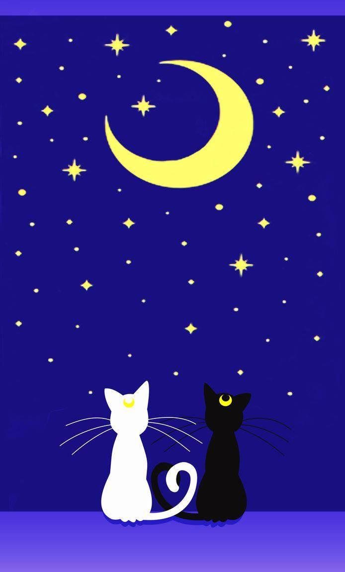 Sailor Moon Cats — 694x1151 wallpaper