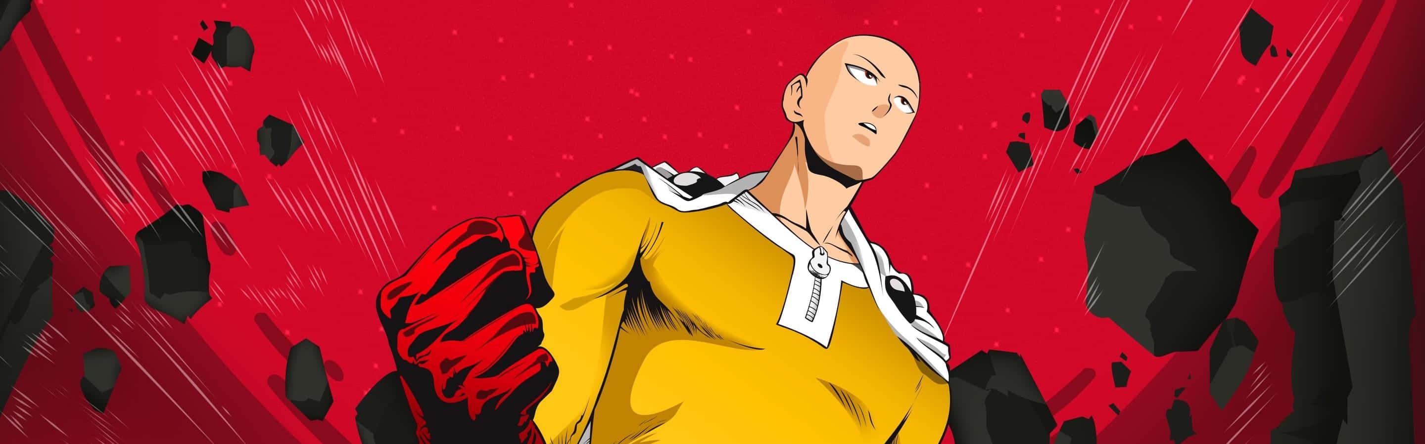 Saitama: The Strongest Hero — 2880x899 wallpaper