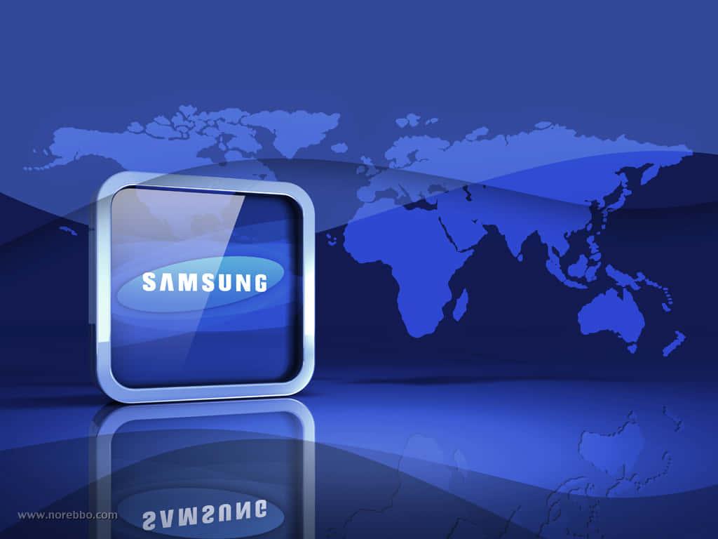 Samsung Blue Map Picture — 1024x768 wallpaper