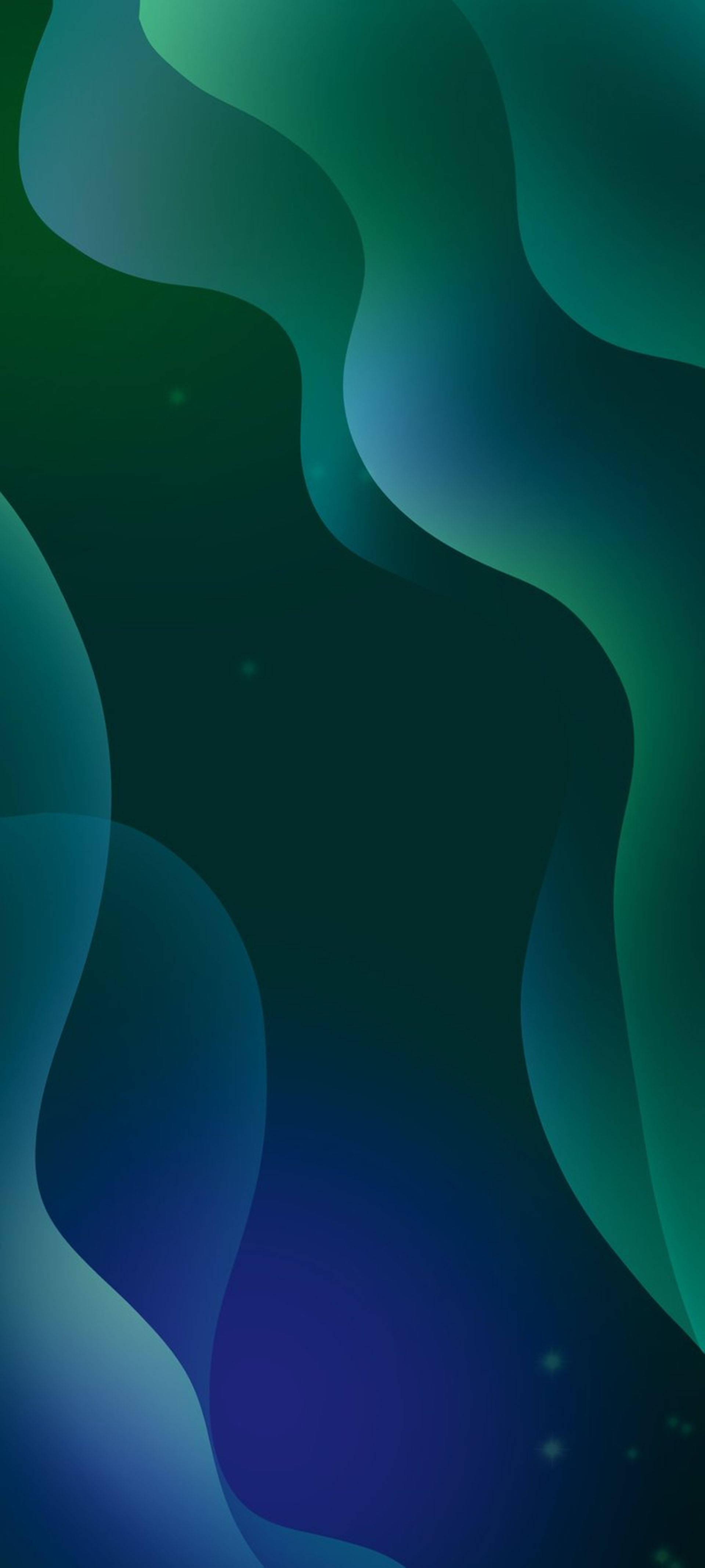 Samsung Galaxy S22 Bluish Green Waves — 1920x4268 wallpaper