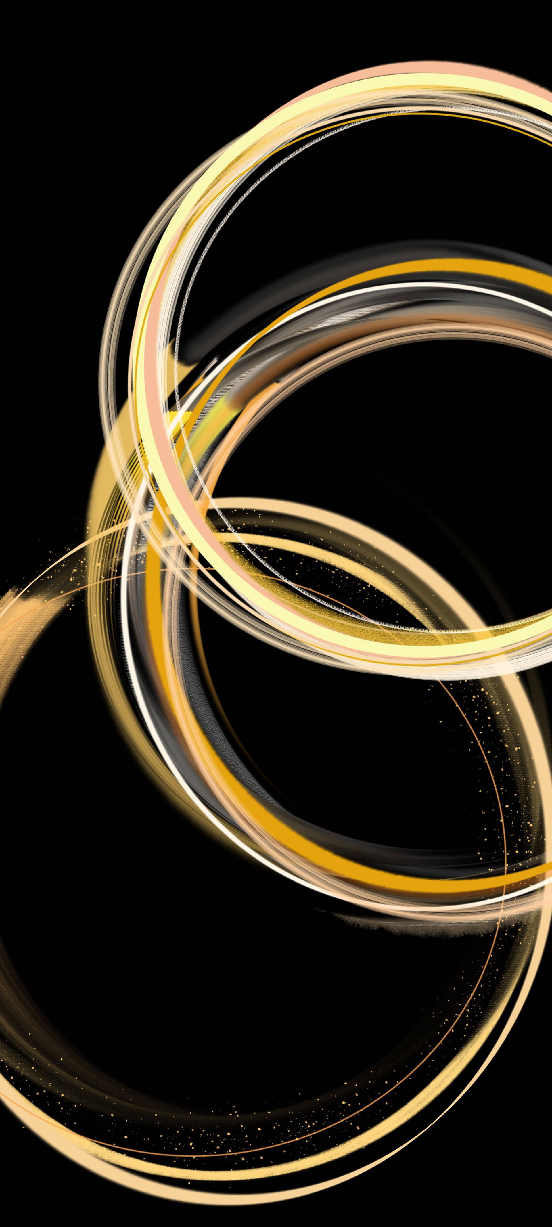 Samsung Galaxy S22 Gold Rings — 1920x4267 wallpaper