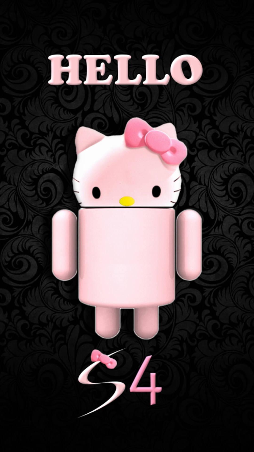 Samsung Galaxy S4 Black Hello Kitty — 1080x1920 wallpaper