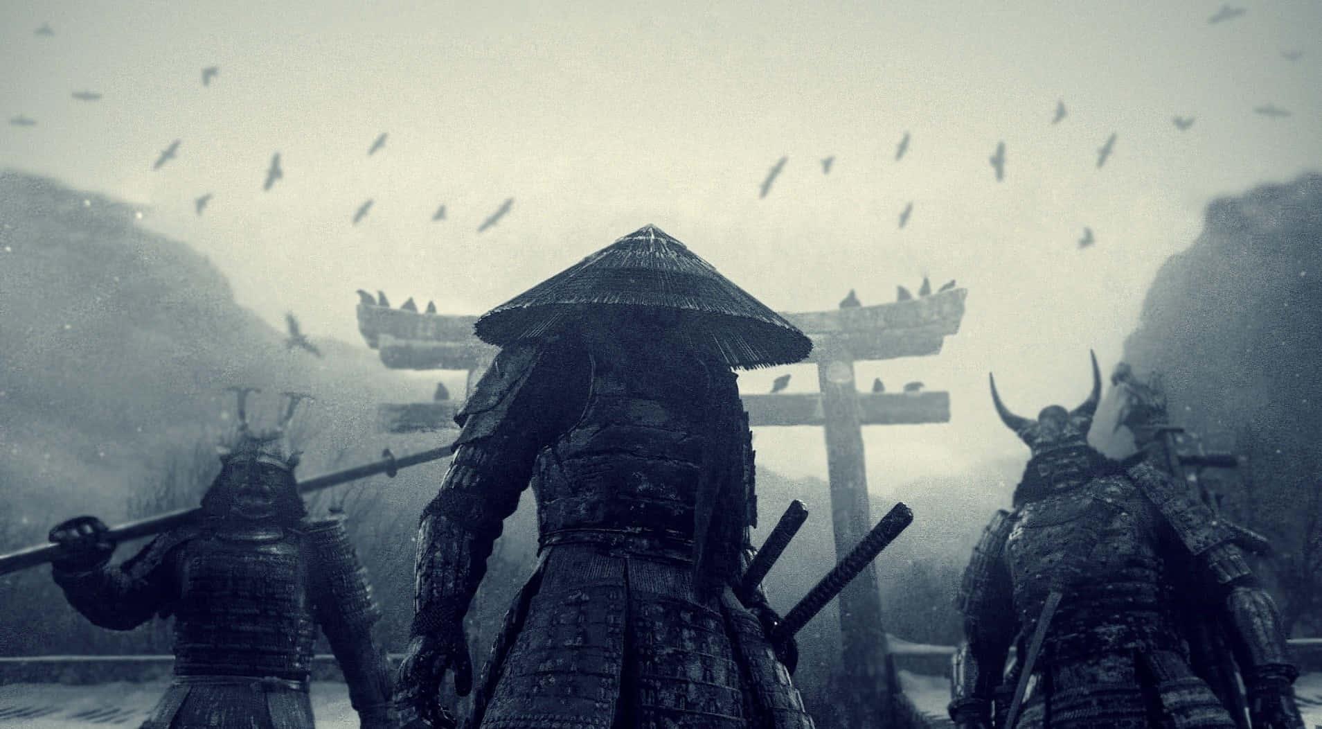 Samurai background — 1909x1052 wallpaper
