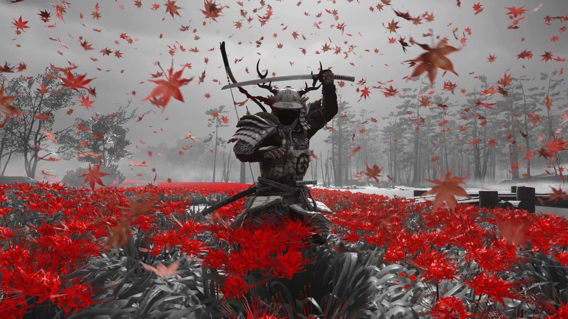 Samurai background — 1920x1080 wallpaper