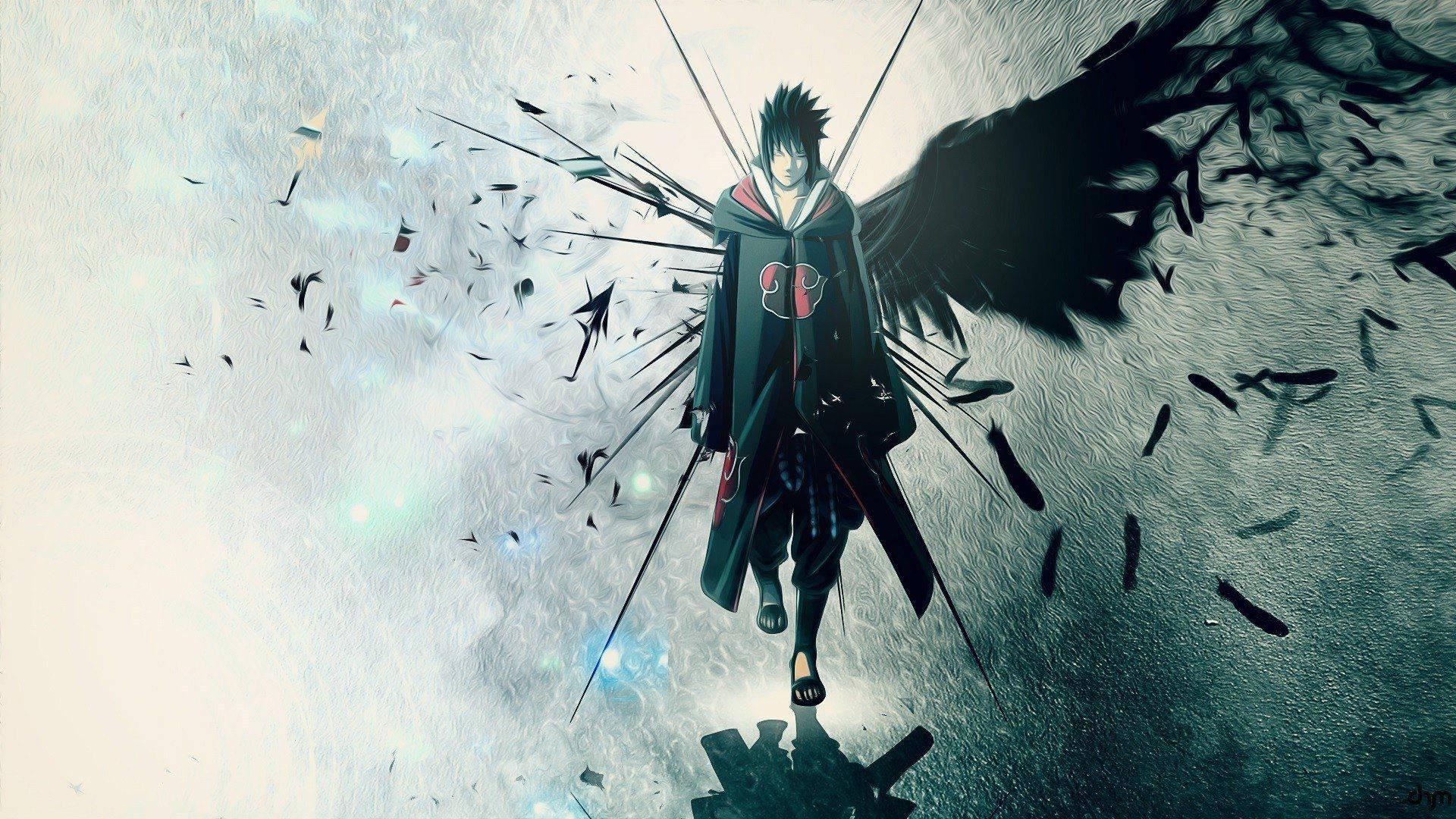 Sasuke Uchiha in his Akatsuki Cloak — 1920x1080 wallpaper
