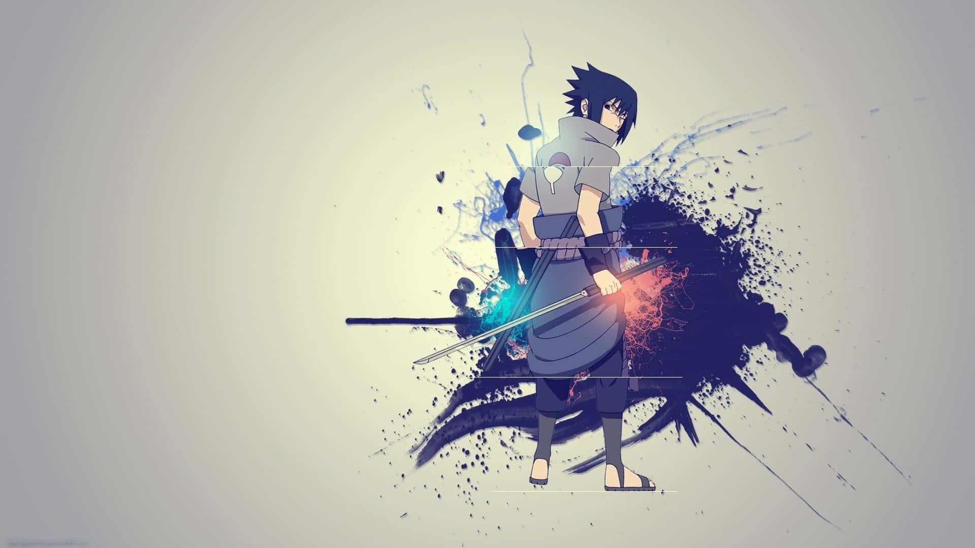 Sasuke Uchiha ready for battle with his Sharingan — 1920x1080 wallpaper