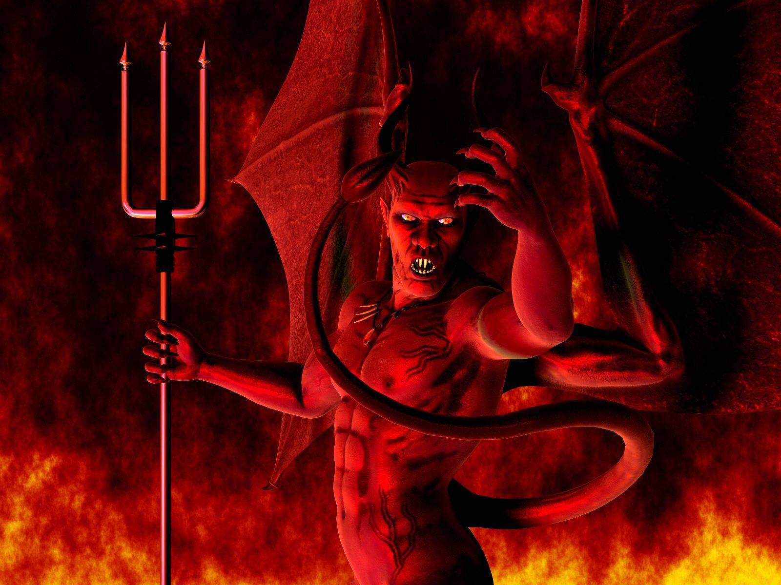 Satan On Fire Dark Devil — 1600x1200 wallpaper