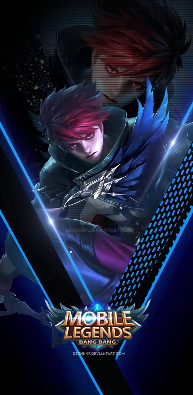 Scarlet Raven With Mobile Legends Logo — 626x1277 wallpaper